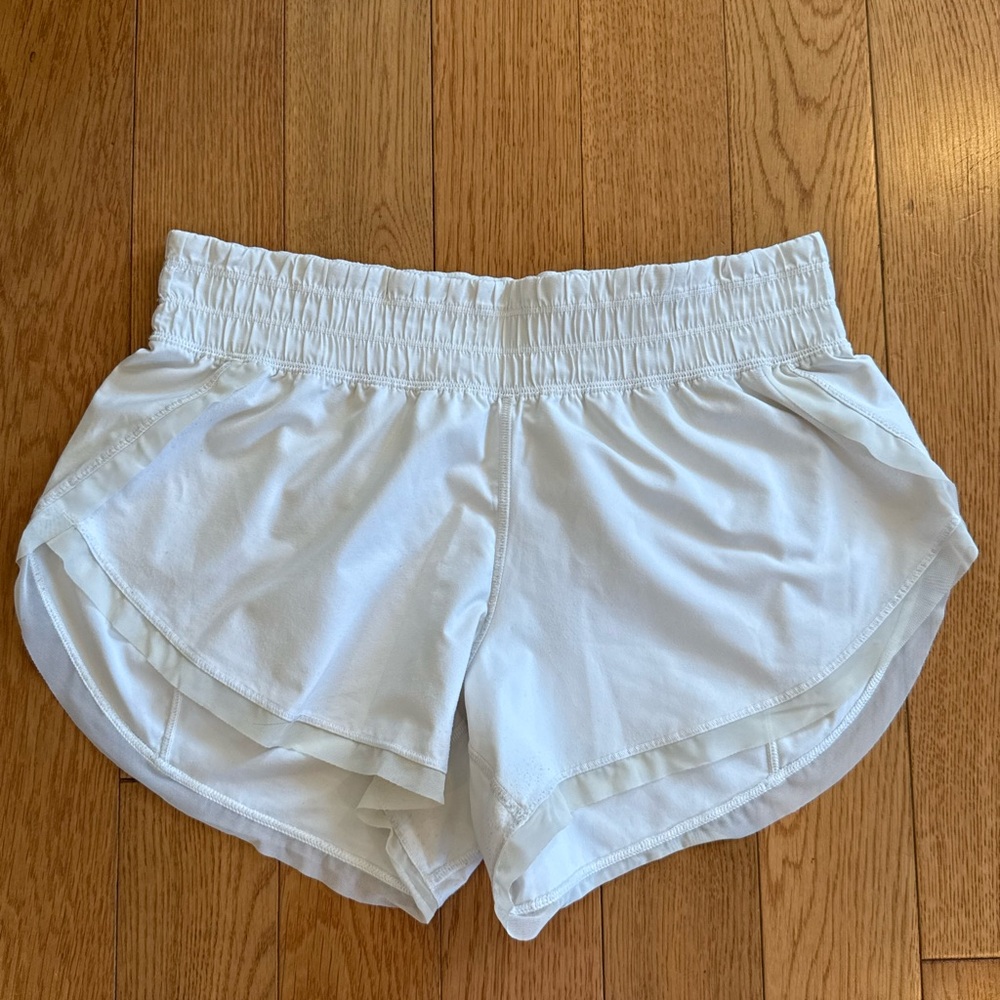 Lululemon Athletica White Athletic Shorts